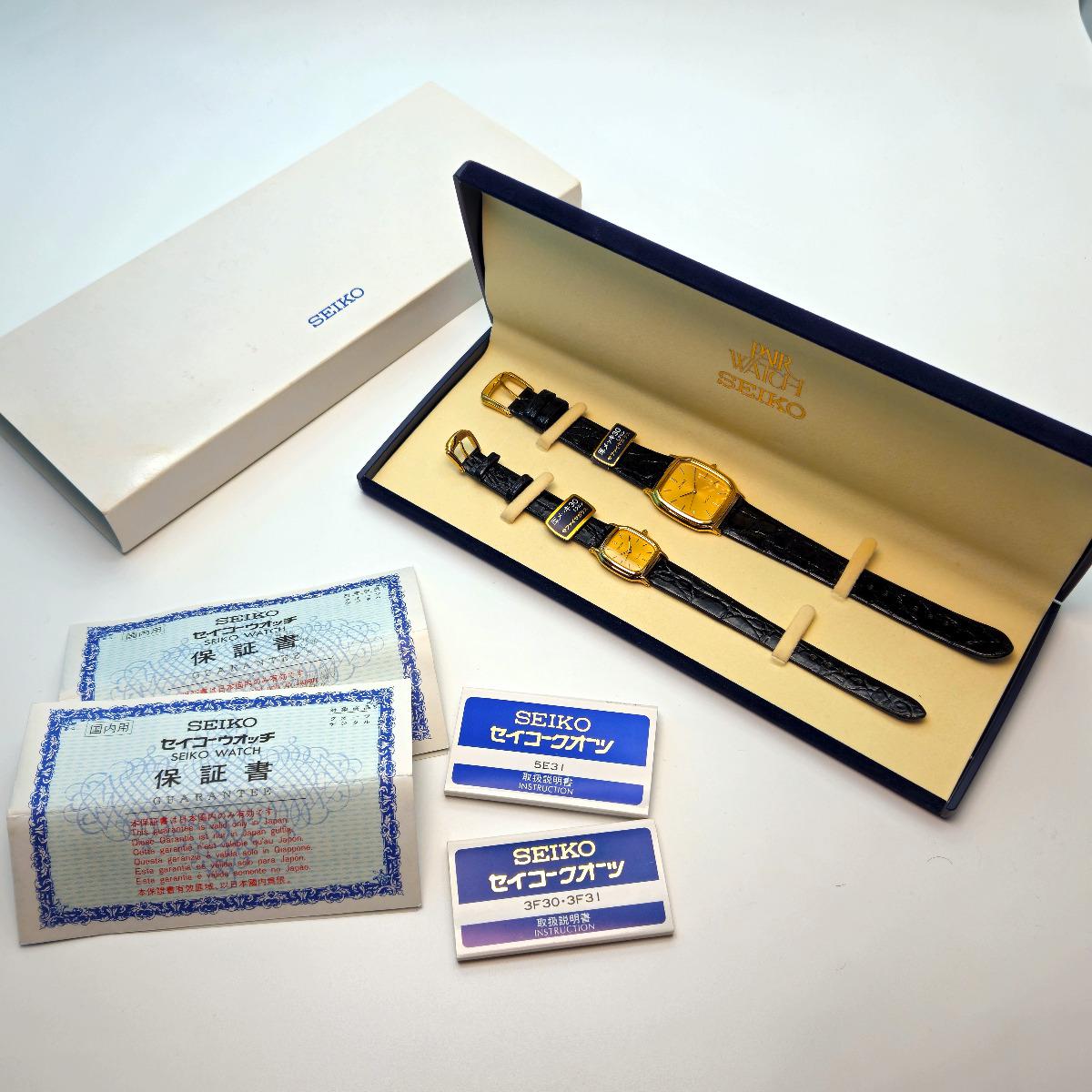 Seiko Dolce and Exceline pair watches. HAQ / HEQ.