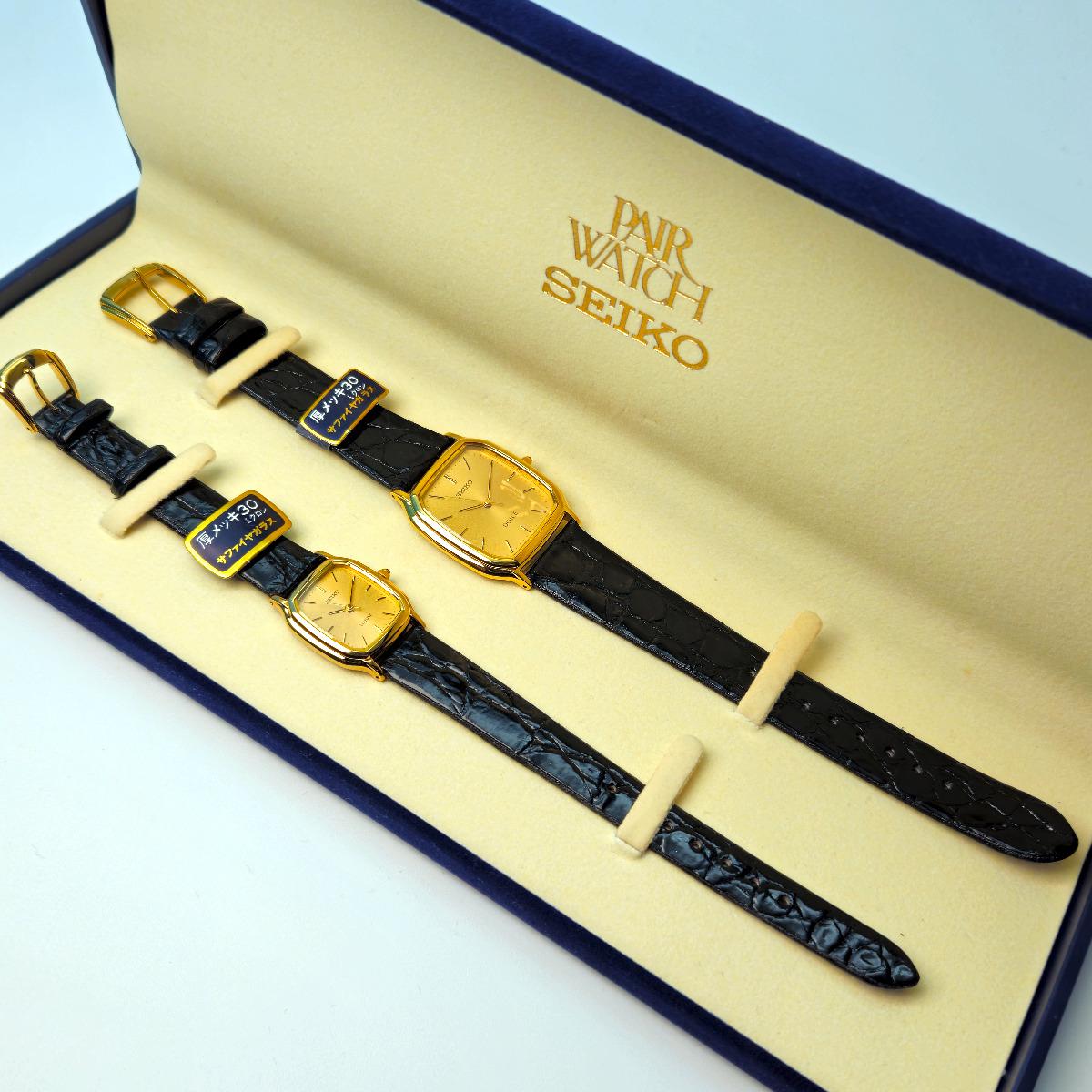 Seiko Dolce and Exceline pair watches. HAQ / HEQ.