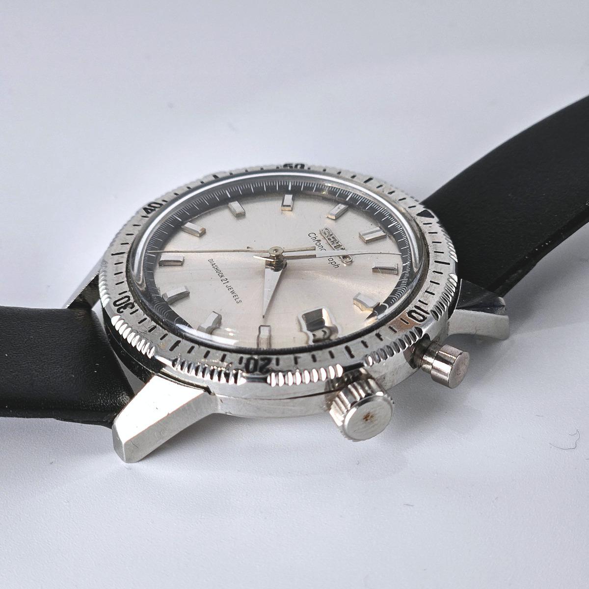 Seiko 5717-8990 Single button chronograph from 1964