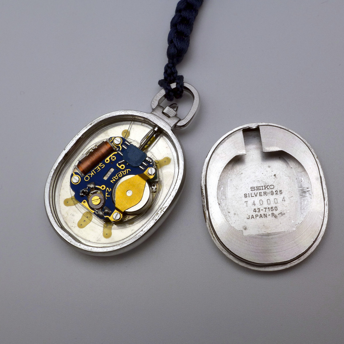 Seiko silver pendant/pocket watch