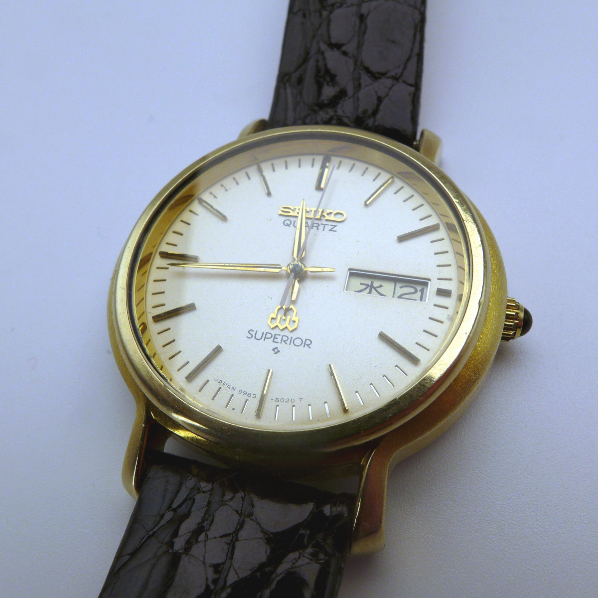 Seiko Superios 9983-8020 Twin Quartz Cap Gold, from 1978